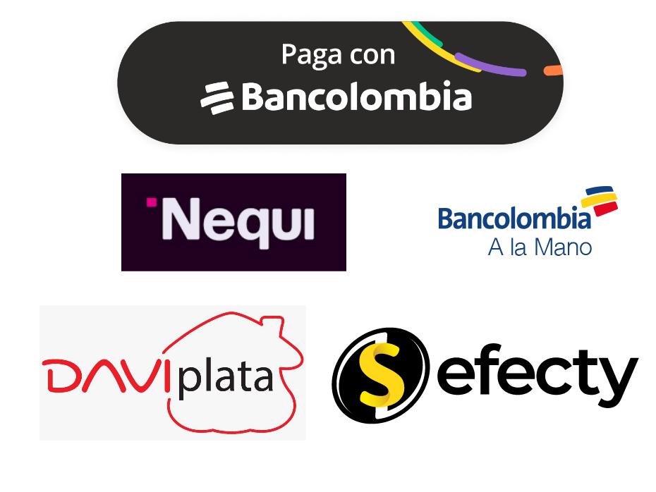 Recargar PayPal con Nequi Bancolombia Daviplata Davivienda Ahorro a la Mano Efecty